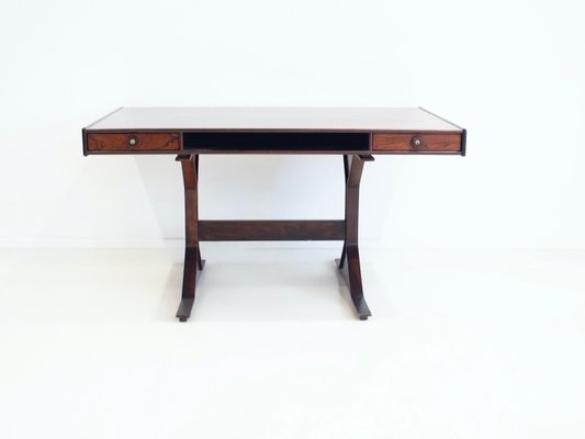 Wooden Desk with Storage Compartments by Gianfranco Frattini for Bernini, 1950s-ZYF-1399024