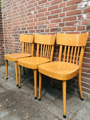 Wooden Dining Chairs from Erco, 1960s, Set of 3-WQJ-802827