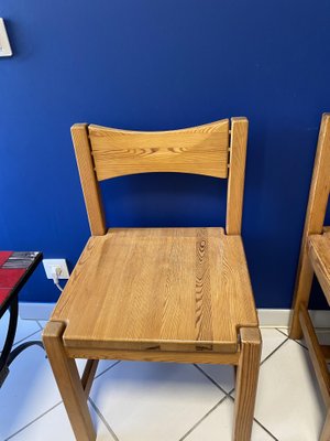 Wooden Dining Chairs in the Style of Chapo, Set of 4-TEP-1288703