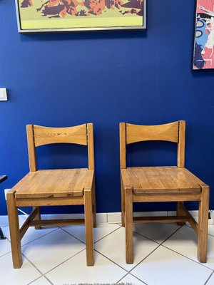 Wooden Dining Chairs in the Style of Chapo, Set of 4-TEP-1288703