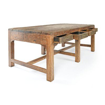 Wooden Dining Table, 1940s-NQ-571223