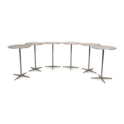 Wooden Dining Table Set in White from Fritz Hansen, Set of 6-RQW-2026031