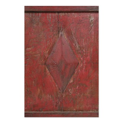 Wooden Display Case with Red Patina-NQ-1706847