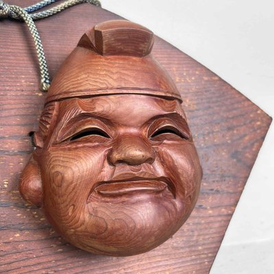 Wooden Display of Gods Ebisu and Daikoku, Japan, 1920s-DWL-2024721