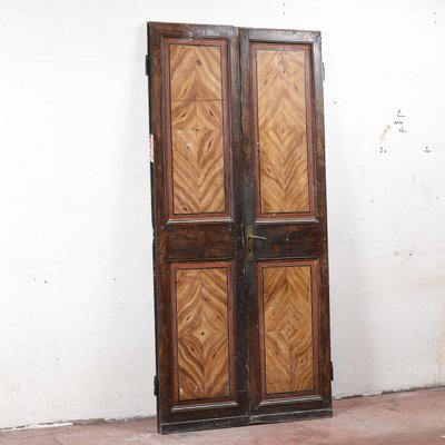 Wooden Door with Lacquered Front-RAQ-1768066