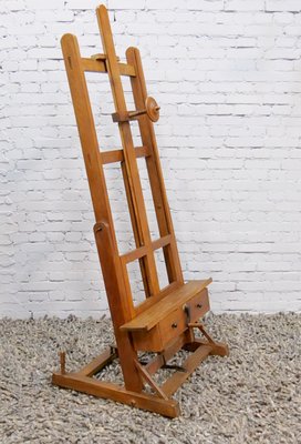 Wooden Easel, France, Early 20th Century-QFD-1062350