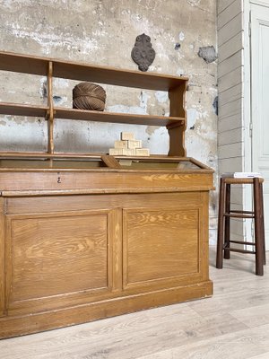 Wooden Effect Painted Hardware Cabinet, 1940s-UX-1729641