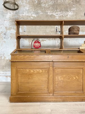 Wooden Effect Painted Hardware Cabinet, 1940s-UX-1729641