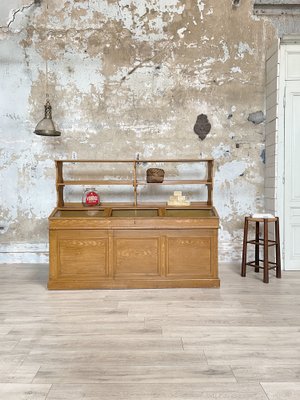 Wooden Effect Painted Hardware Cabinet, 1940s-UX-1729641