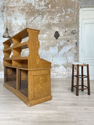 Wooden Effect Painted Hardware Cabinet, 1940s-UX-1729641