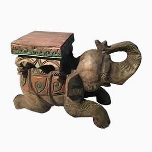 Wooden Elephant Sculpture-WQQ-868947