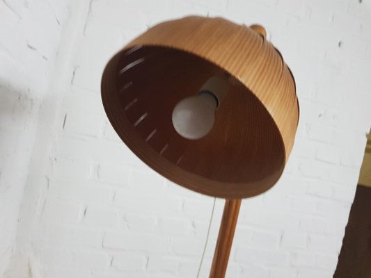 Wooden Floor Lamp by Hans Agne Jakobsson for Ab Ellysett Markaryd, 1960-YFS-1377193