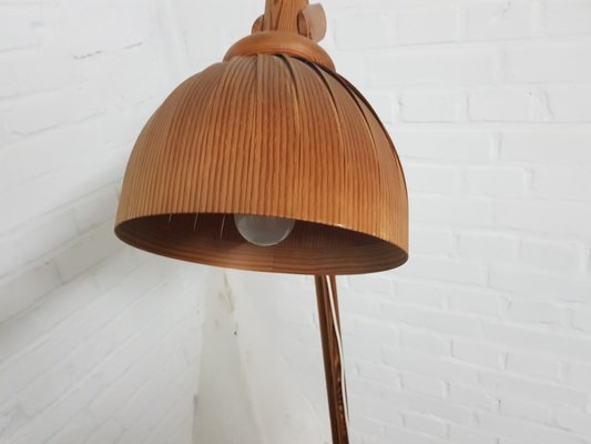 Wooden Floor Lamp by Hans Agne Jakobsson for Ab Ellysett Markaryd, 1960-YFS-1377193