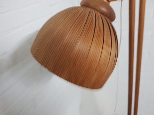 Wooden Floor Lamp by Hans Agne Jakobsson for Ab Ellysett Markaryd, 1960-YFS-1377193