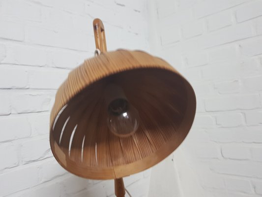 Wooden Floor Lamp by Hans Agne Jakobsson for Ab Ellysett Markaryd, 1960s-YFS-1378241