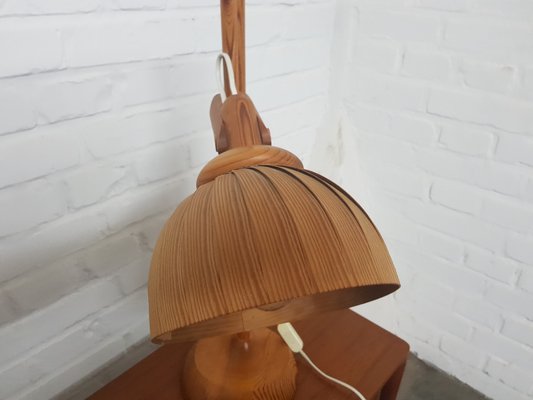 Wooden Floor Lamp by Hans Agne Jakobsson for Ab Ellysett Markaryd, 1960s-YFS-1378241