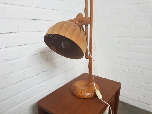 Wooden Floor Lamp by Hans Agne Jakobsson for Ab Ellysett Markaryd, 1960s-YFS-1378241