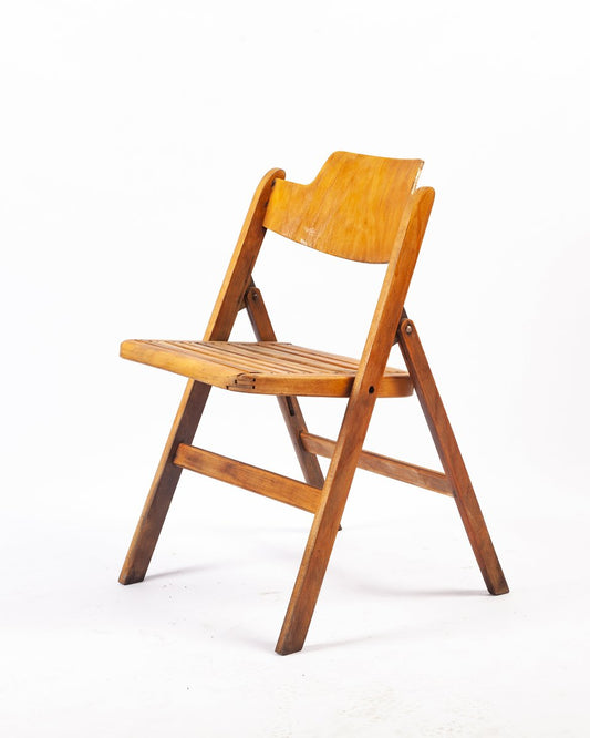 Wooden Folding Chair by Egon Eiermann for Wilde & Spieth, 1950s