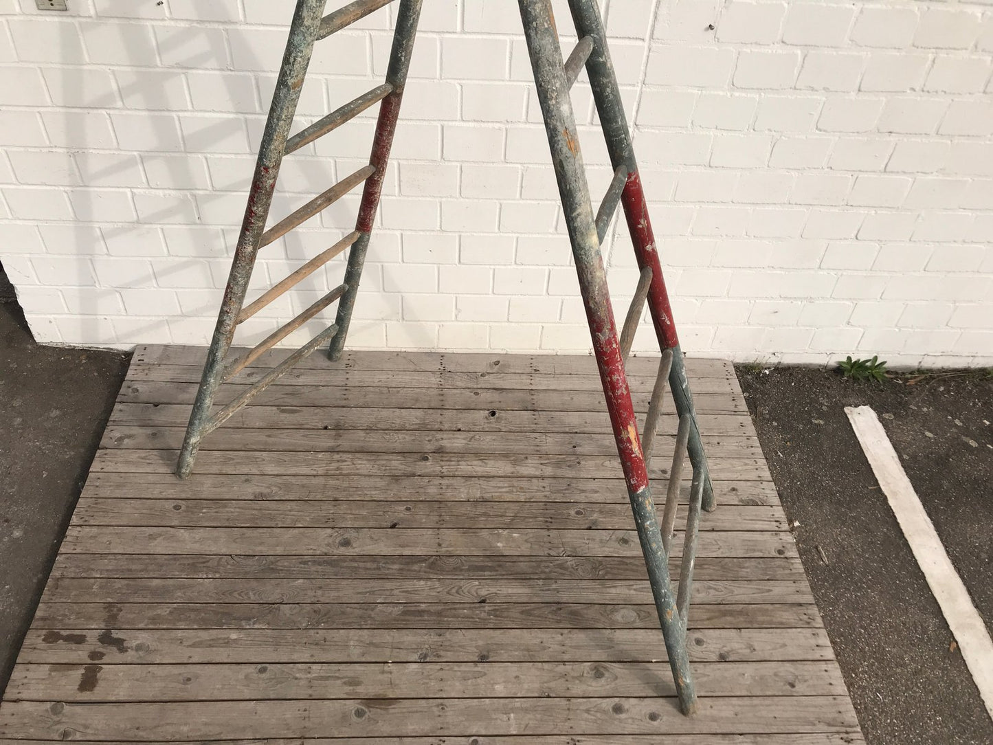 Wooden Folding Ladder, 1920s