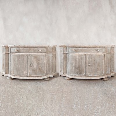 Wooden French Cabinets in Grey Patina, Set of 2-TDA-1755154