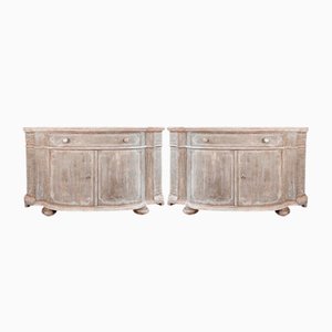 Wooden French Cabinets in Grey Patina, Set of 2-TDA-1755154