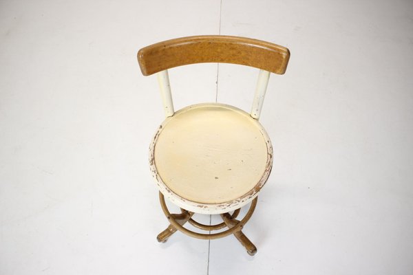 Wooden Height Adjustable Chair, Czechoslovakia, 1920s-TZ-1166605