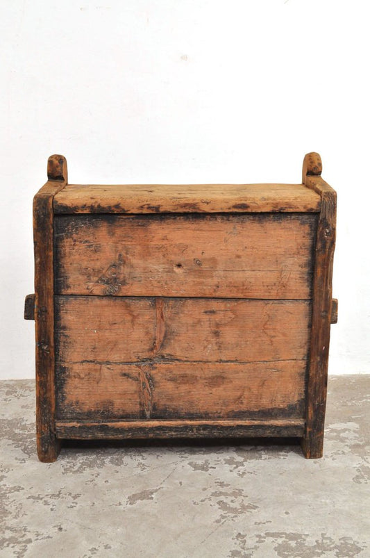 Wooden Himalayan Chest, 1900s