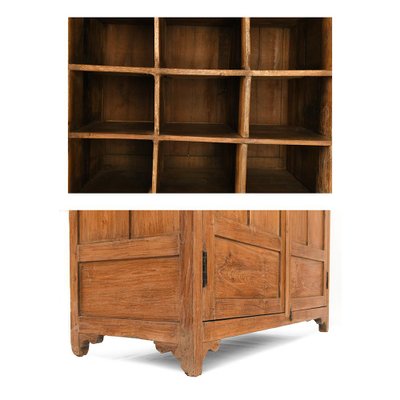 Wooden Hotel Furniture with 18 Lockers and Cupboard-NQ-625174