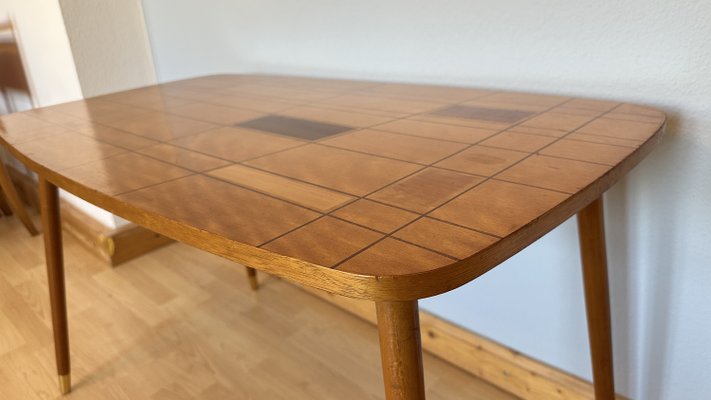 Wooden Inlay Coffee Table, 1960s-IRY-2033697