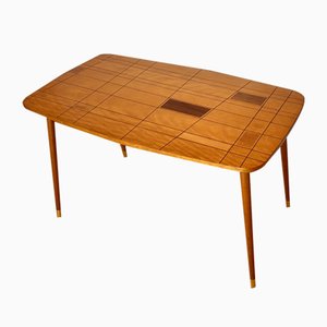 Wooden Inlay Coffee Table, 1960s-IRY-2033697