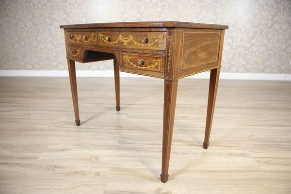 Wooden Ladies Desk by S.& H. Jewell, Late 19th Century-CYY-2043578