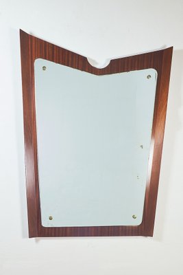 Wooden Mirror by Gio Ponti, 1950s-LMR-1802412