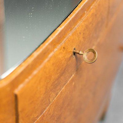 Wooden Mirror with Chests of Drawers, 1940s-ZLY-1089729