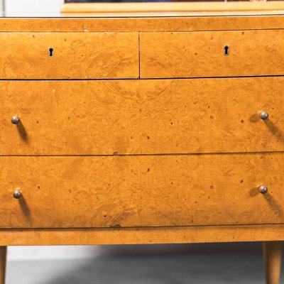 Wooden Mirror with Chests of Drawers, 1940s-ZLY-1089729