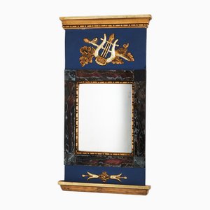 Wooden Mirror with Lyra Motif, 1840s-VAP-1736924