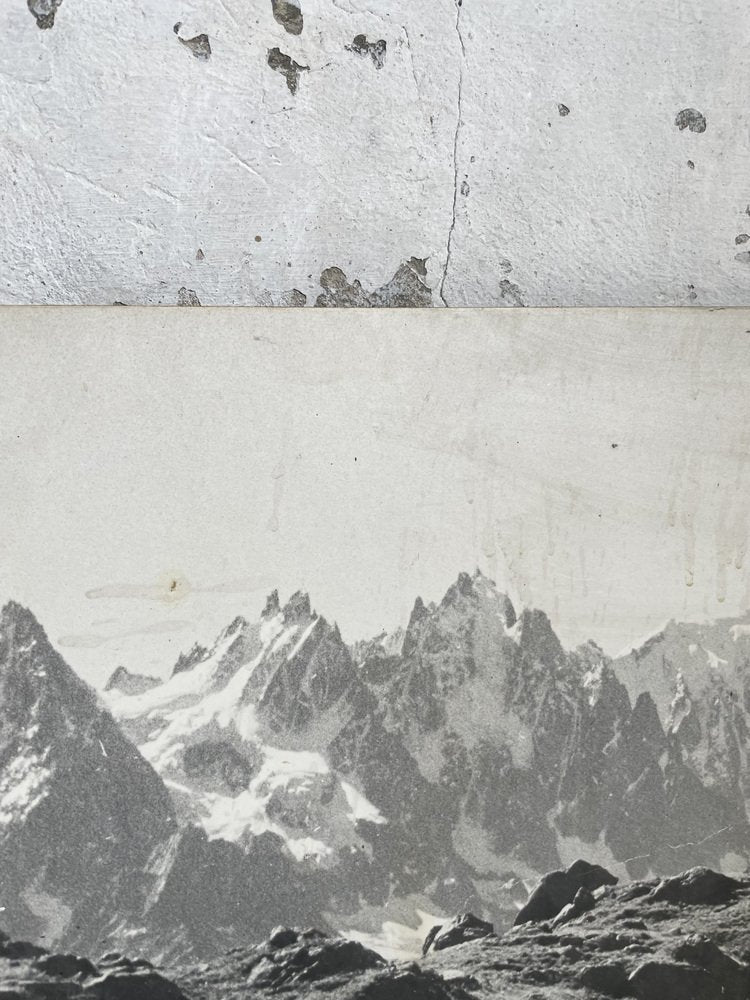 Wooden Mountain Chalet, Photograph on Wooden Panel, 1960s