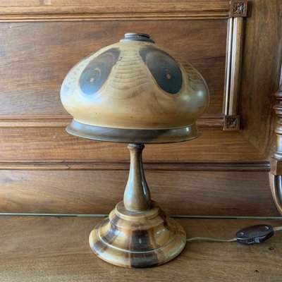 Wooden Mushroom Lamp, 1930s-VBM-1408342