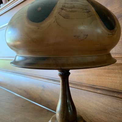 Wooden Mushroom Lamp, 1930s-VBM-1408342