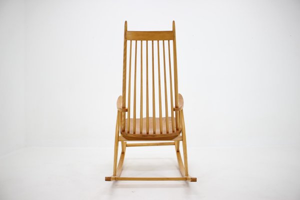 Wooden Rocking Chair, Czechoslovakia, 1960s-TZ-991903