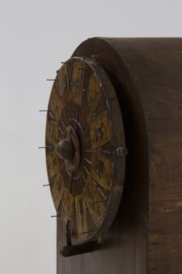 Wooden Roulette Game Wheel with Applied Figures, 1840s-RCE-1773496