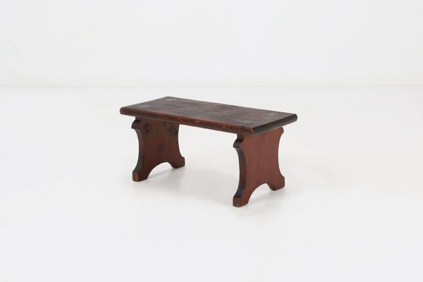 Wooden Rustic Stool, 1880s-YSY-1330925