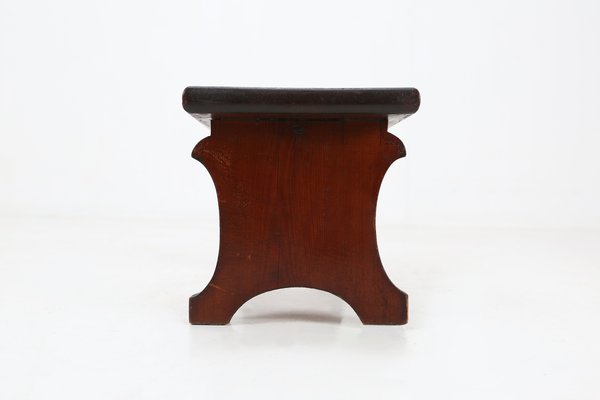 Wooden Rustic Stool, 1880s-YSY-1330925