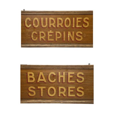 Wooden Saddlery Sign, Early 20th Century-NQ-1131765