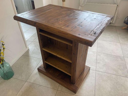 Wooden Sales Table in Pine-PXE-2024409