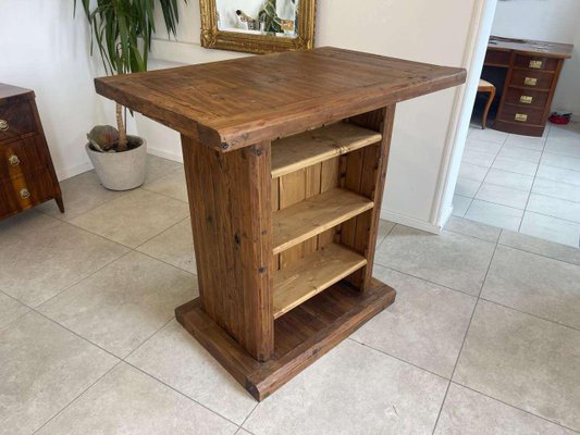 Wooden Sales Table in Pine-PXE-2024409