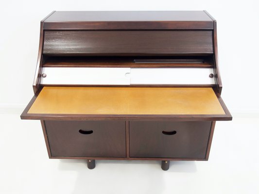 Wooden Secretaire by Gianfranco Frattini for Bernini, 1960s-ZYF-1398939