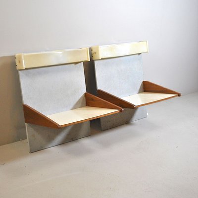 Wooden Shelves, 1960s, Set of 2-JQO-779012