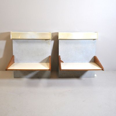 Wooden Shelves, 1960s, Set of 2-JQO-779012