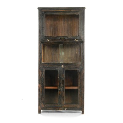 Wooden Showcase with 2 Lockers and a Wardrobe, 1940s-NQ-795592