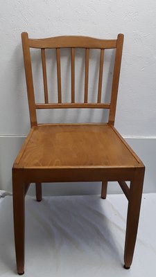 Wooden Side Chair, 1960s-HOI-585359